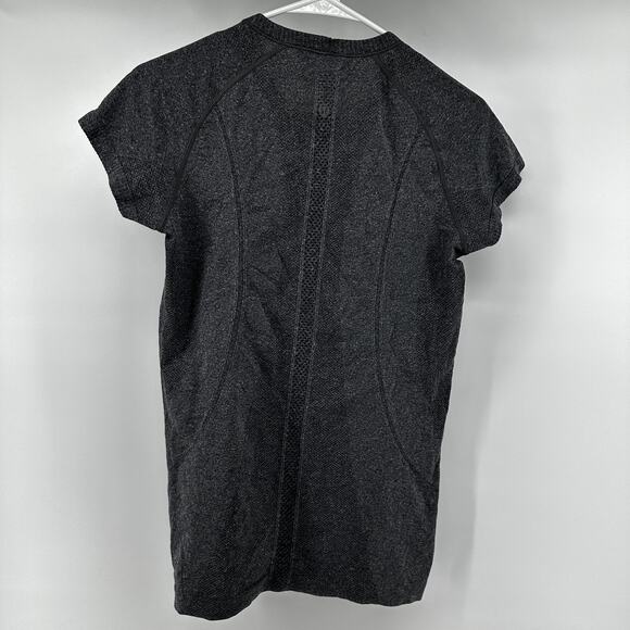 Lululemon Swiftly Tech Short Sleeve Crew Silverescent X-STATIC Heathered Black 8 - Picture 6 of 6